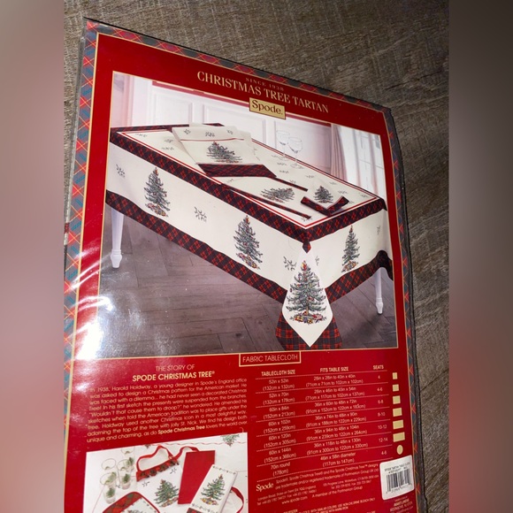 Spode Christmas Tree Tartan New in Package - Picture 8 of 8